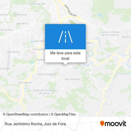 Rua Jerônimo Rocha mapa