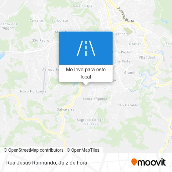 Rua Jesus Raimundo mapa