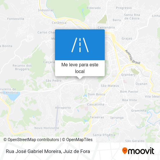 Rua José Gabriel Moreira mapa