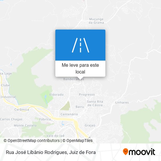 Rua José Libânio Rodrigues mapa