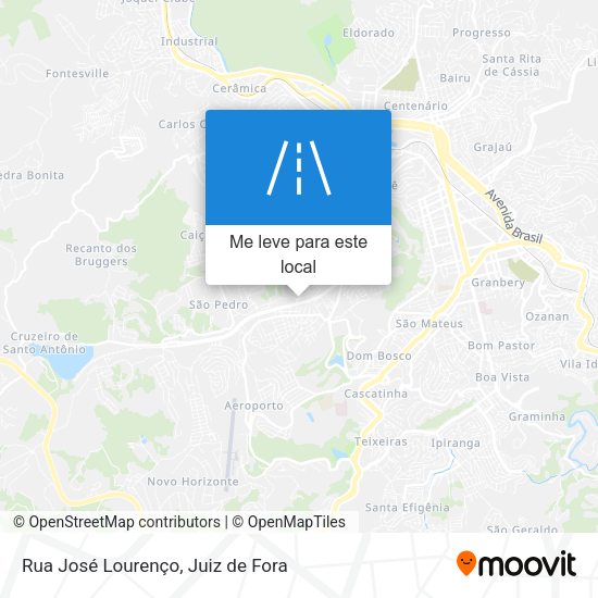 Rua José Lourenço mapa