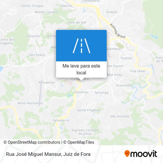 Rua José Miguel Mansur mapa