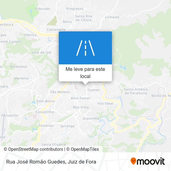 Rua José Romão Guedes mapa