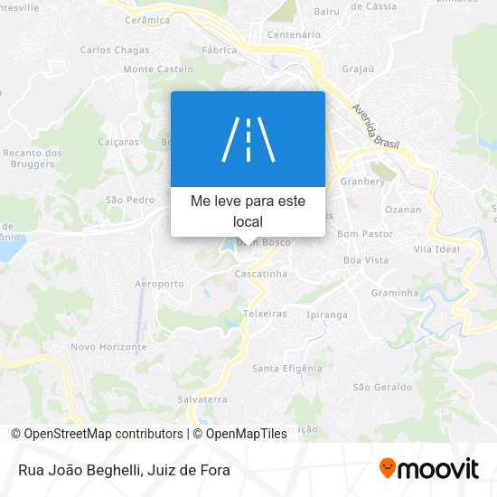 Rua João Beghelli mapa