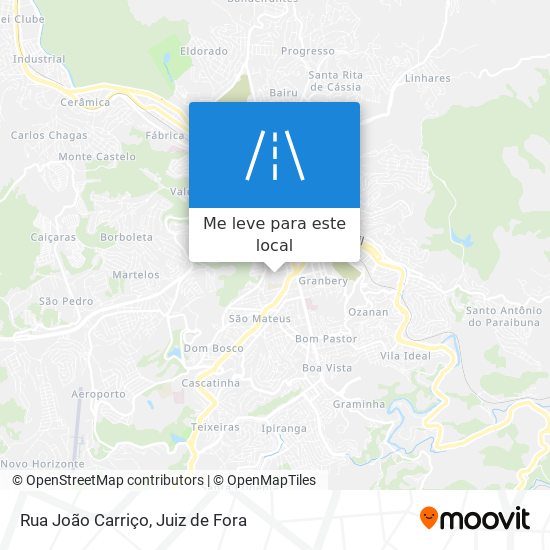 Rua João Carriço mapa