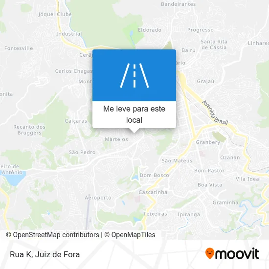Rua K mapa
