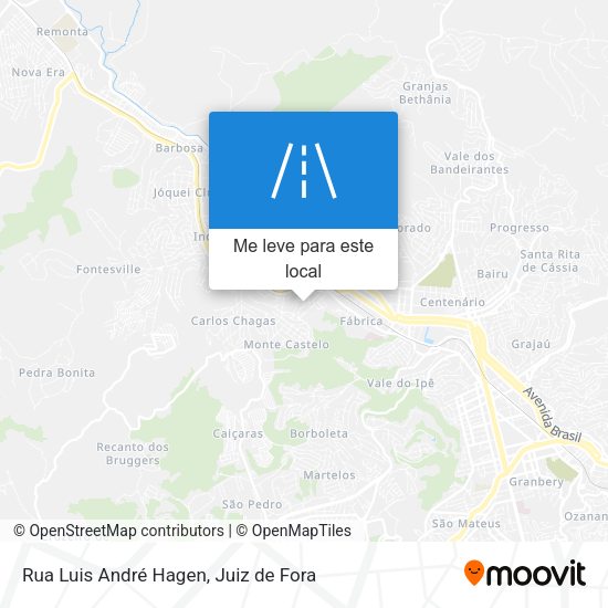 Rua Luis André Hagen mapa