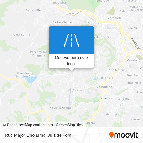 Rua Major Lino Lima mapa