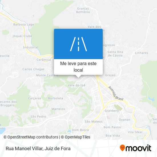 Rua Manoel Villar mapa