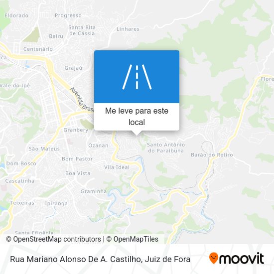 Rua Mariano Alonso De A. Castilho mapa