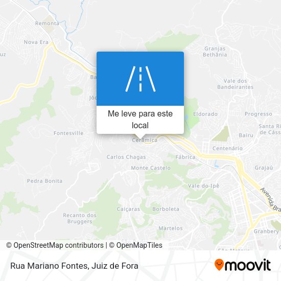 Rua Mariano Fontes mapa