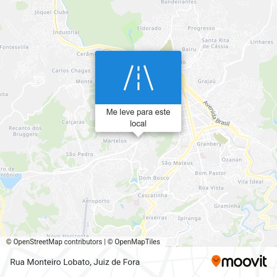 Rua Monteiro Lobato mapa