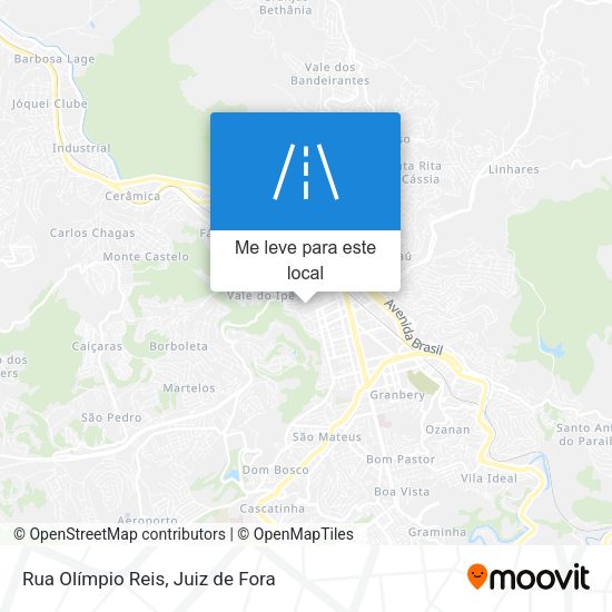 Rua Olímpio Reis mapa