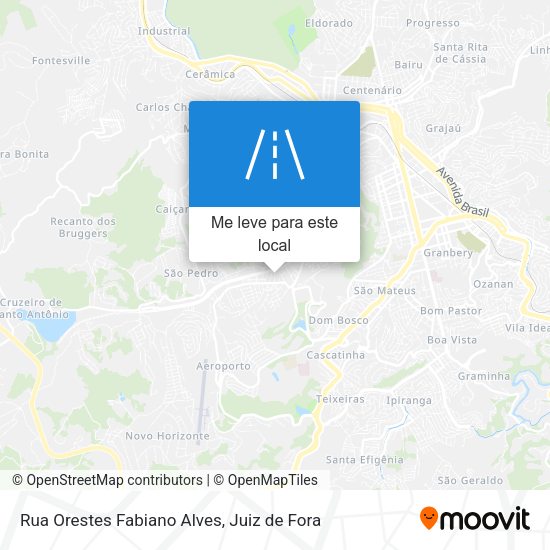 Rua Orestes Fabiano Alves mapa