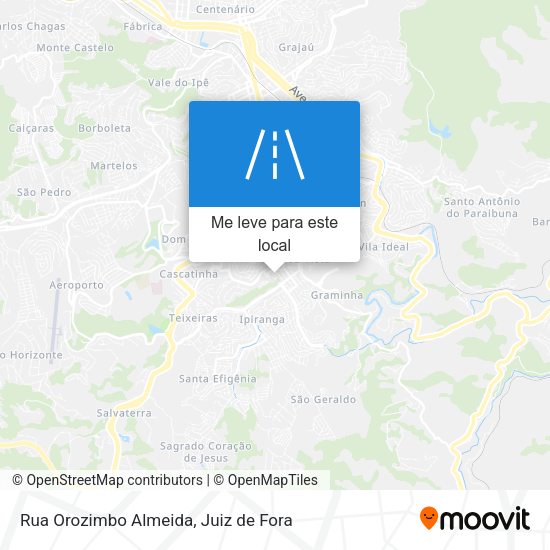 Rua Orozimbo Almeida mapa