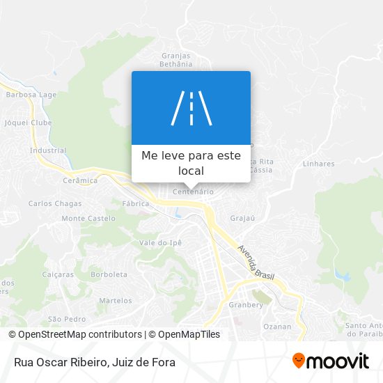 Rua Oscar Ribeiro mapa