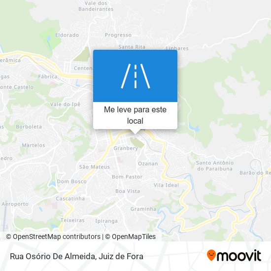 Rua Osório De Almeida mapa