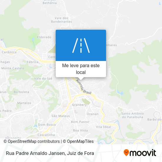 Rua Padre Arnaldo Jansen mapa