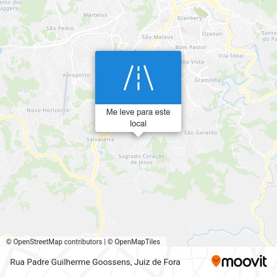 Rua Padre Guilherme Goossens mapa
