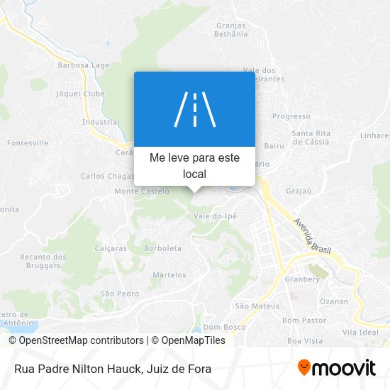 Rua Padre Nilton Hauck mapa