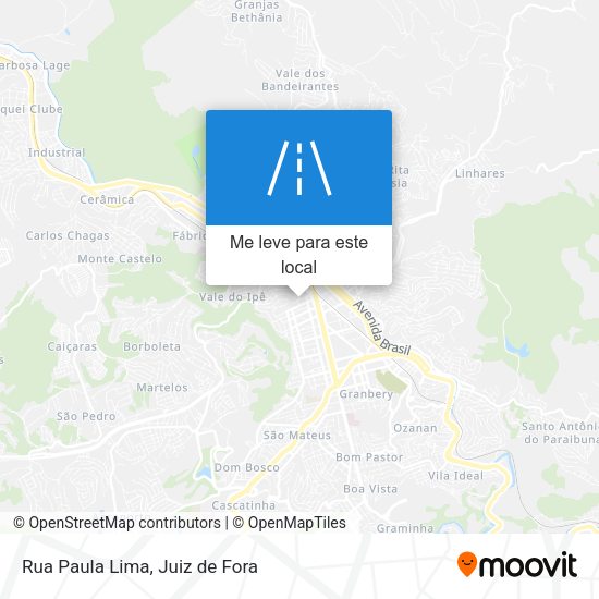Rua Paula Lima mapa