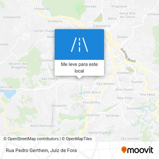 Rua Pedro Gerthein mapa