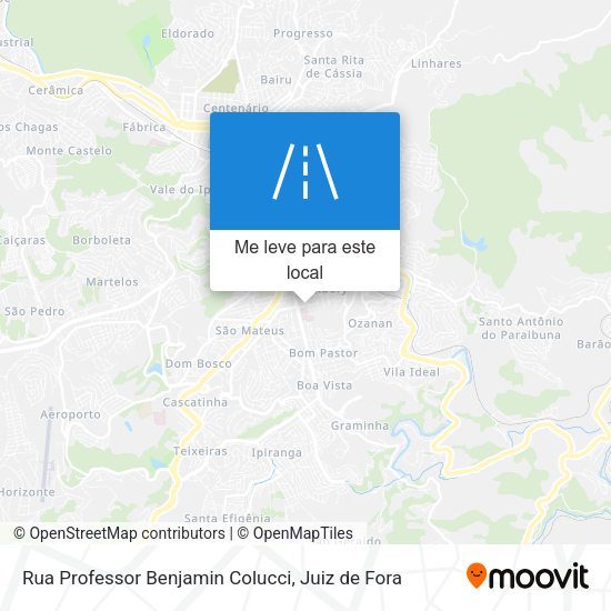 Rua Professor Benjamin Colucci mapa