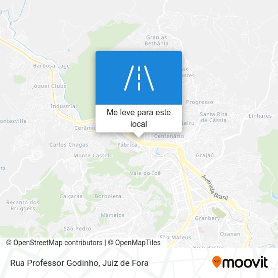 Rua Professor Godinho mapa