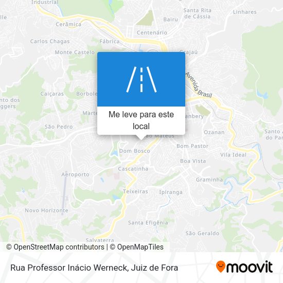 Rua Professor Inácio Werneck mapa