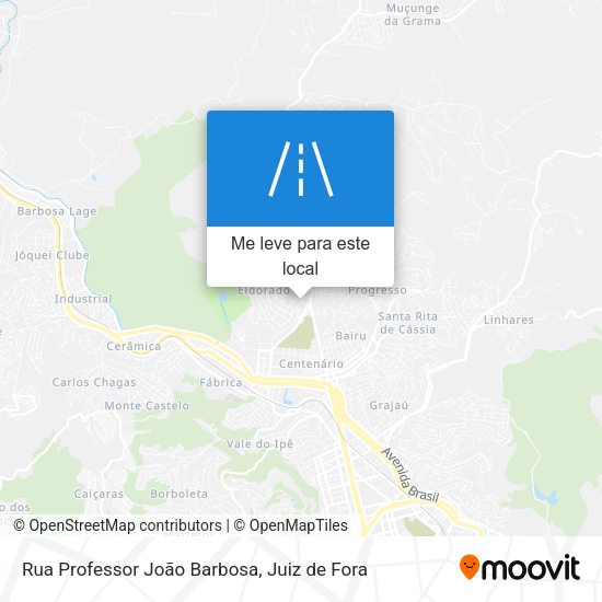 Rua Professor João Barbosa mapa