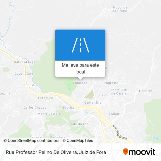 Rua Professor Pelino De Oliveira mapa
