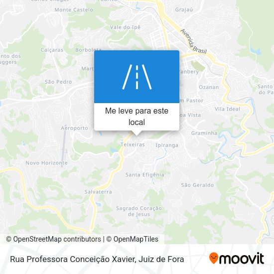 Rua Professora Conceição Xavier mapa