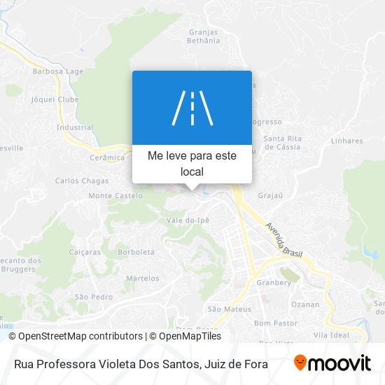 Rua Professora Violeta Dos Santos mapa