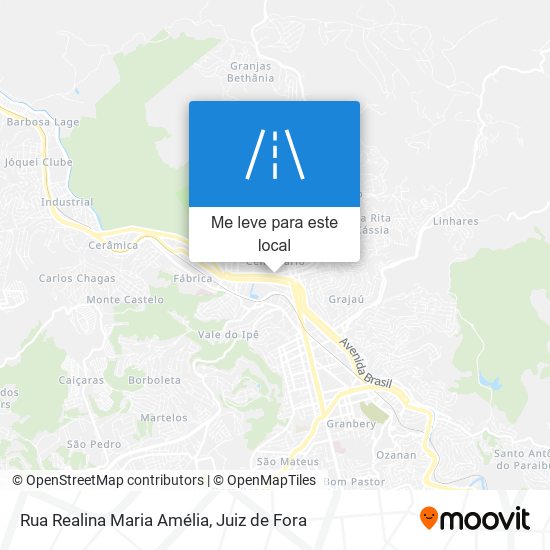 Rua Realina Maria Amélia mapa