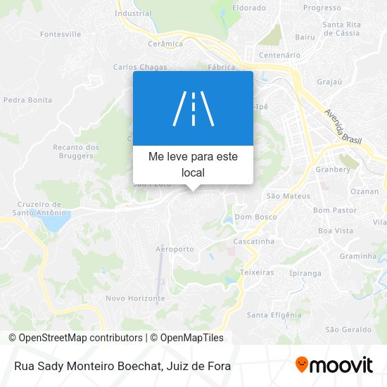 Rua Sady Monteiro Boechat mapa