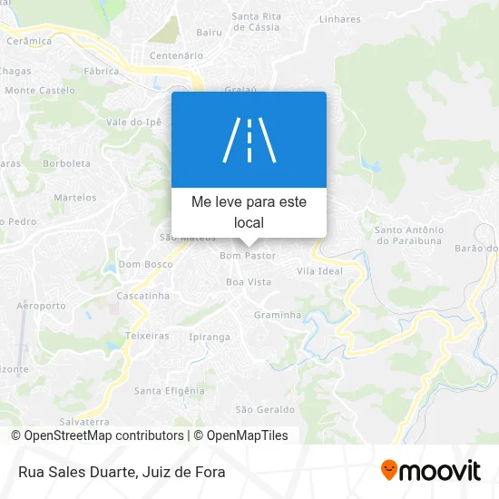 Rua Sales Duarte mapa