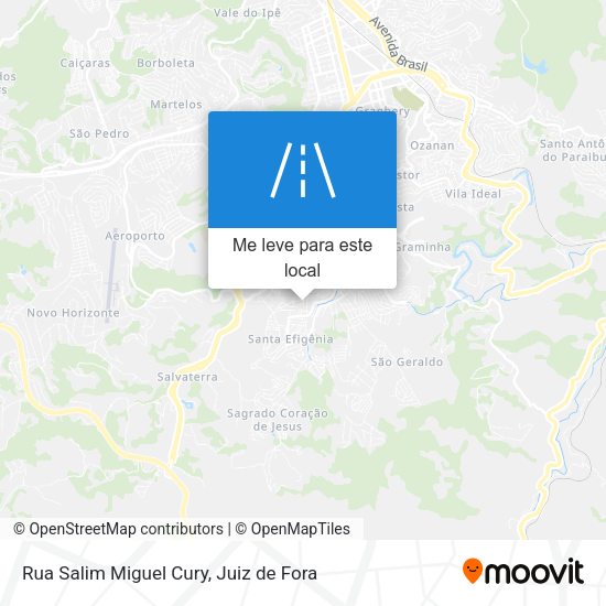 Rua Salim Miguel Cury mapa