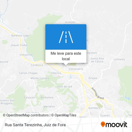 Rua Santa Terezinha mapa
