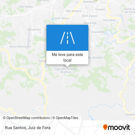Rua Santos mapa