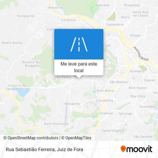 Rua Sebastião Ferreira mapa
