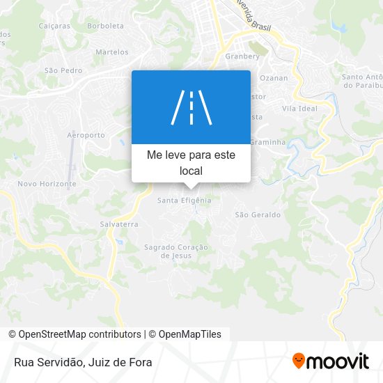 Rua Servidão mapa