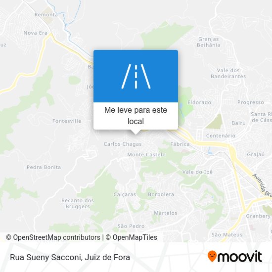 Rua Sueny Sacconi mapa