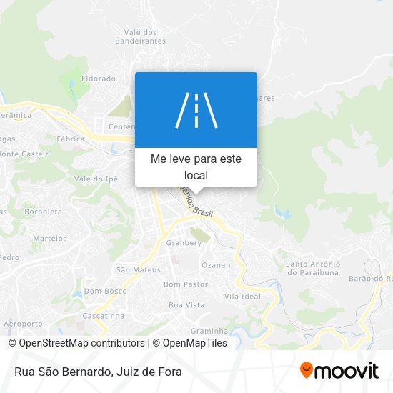 Rua São Bernardo mapa