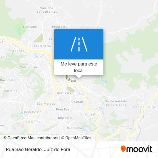 Rua São Geraldo mapa