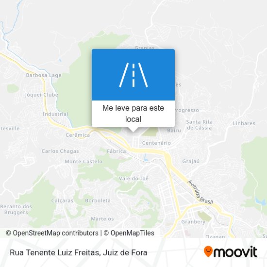 Rua Tenente Luiz Freitas mapa