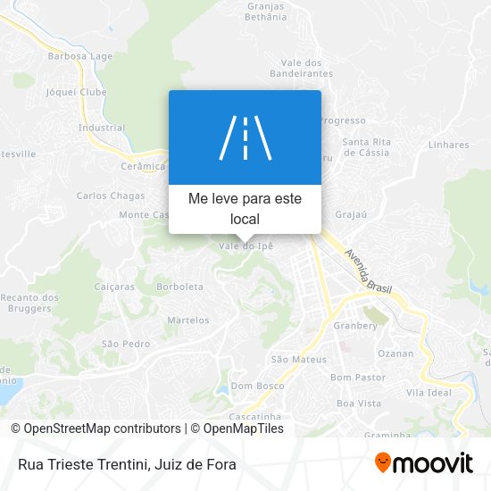 Rua Trieste Trentini mapa