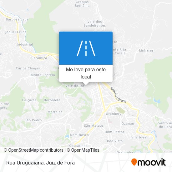 Rua Uruguaiana mapa