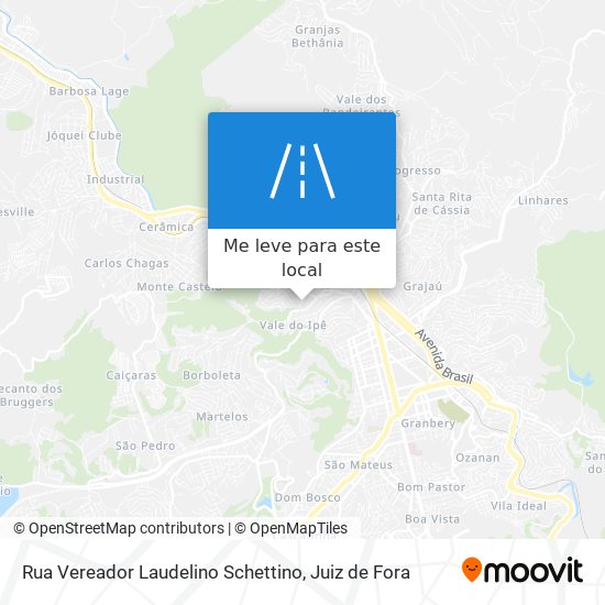 Rua Vereador Laudelino Schettino mapa