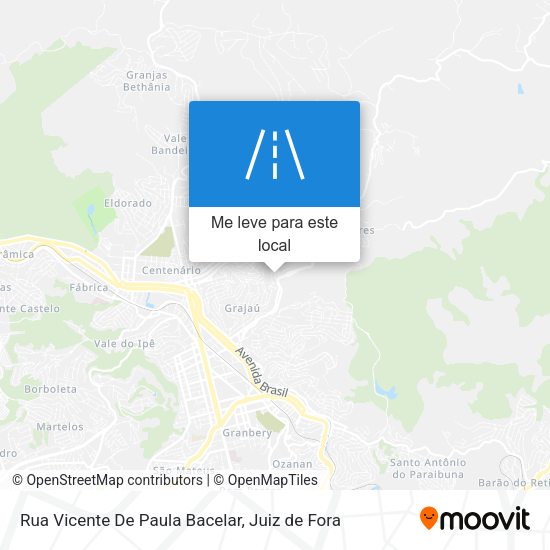 Rua Vicente De Paula Bacelar mapa