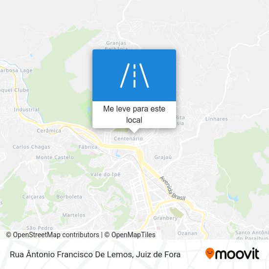 Rua Ântonio Francisco De Lemos mapa